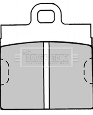 BORG & BECK Комплект тормозных колодок, дисковый тормоз BBP1291